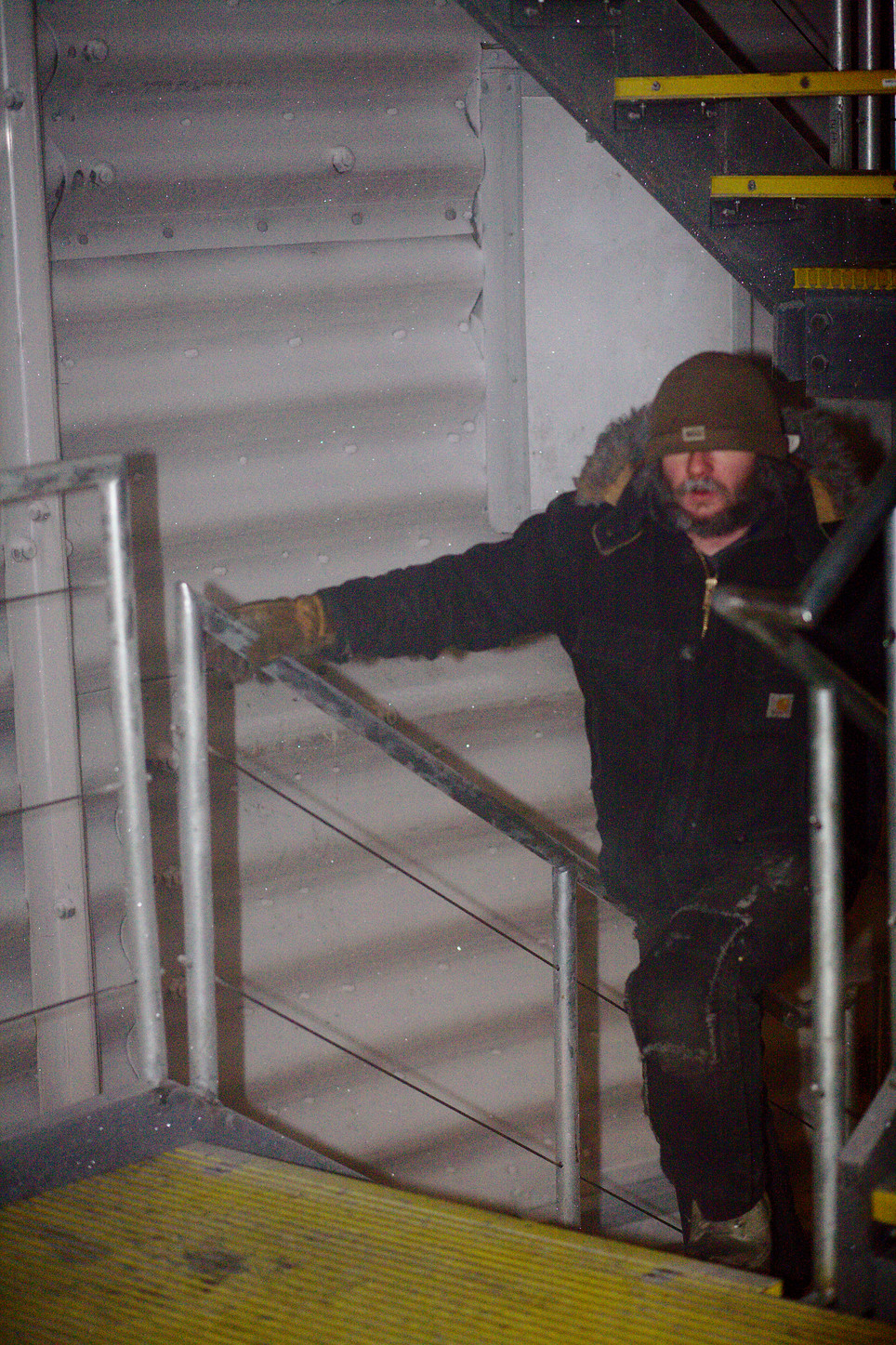 Discipline 1 - beer can staircase sprint in -50°C