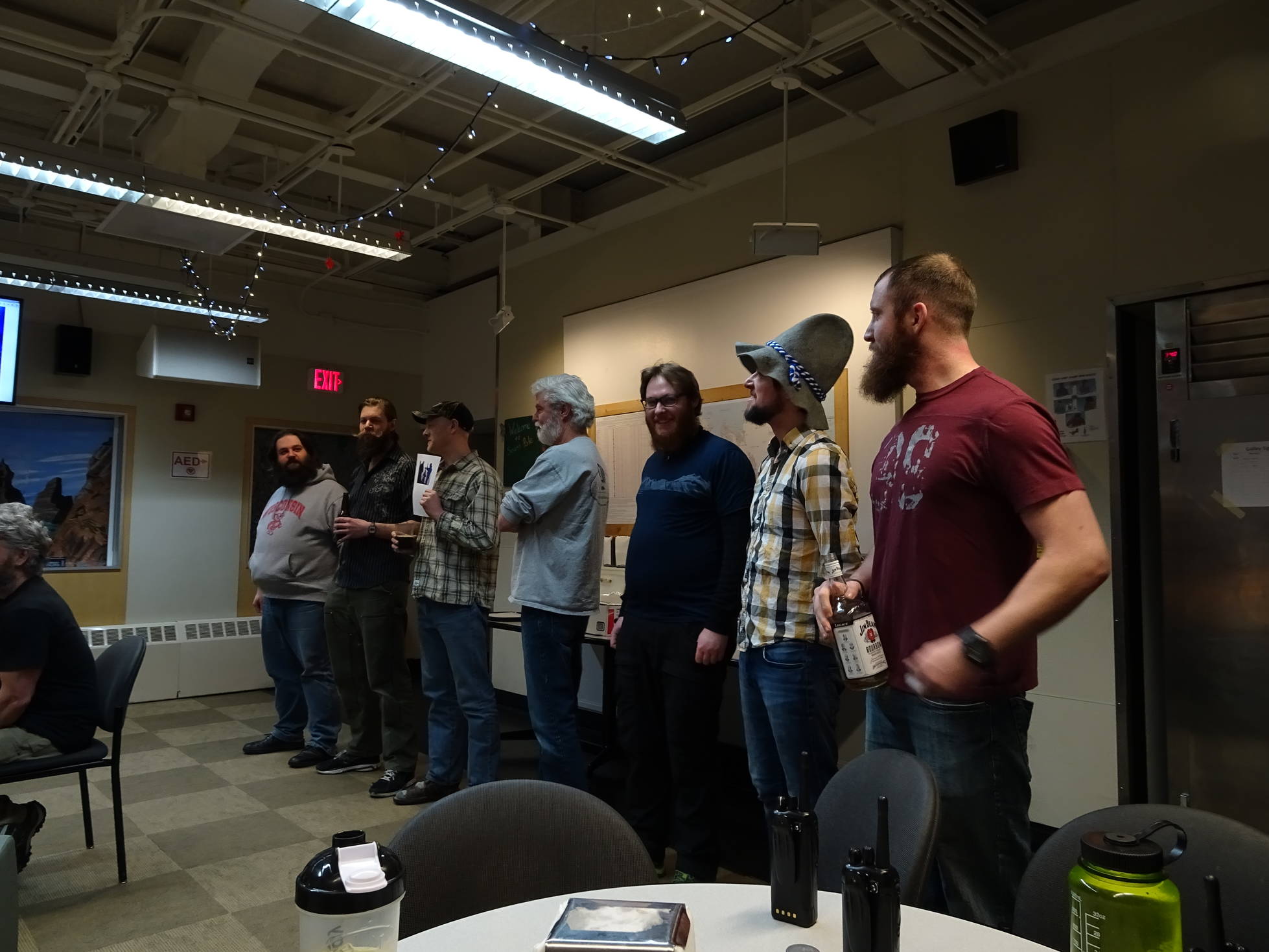 Beard competition - some of the contestants.