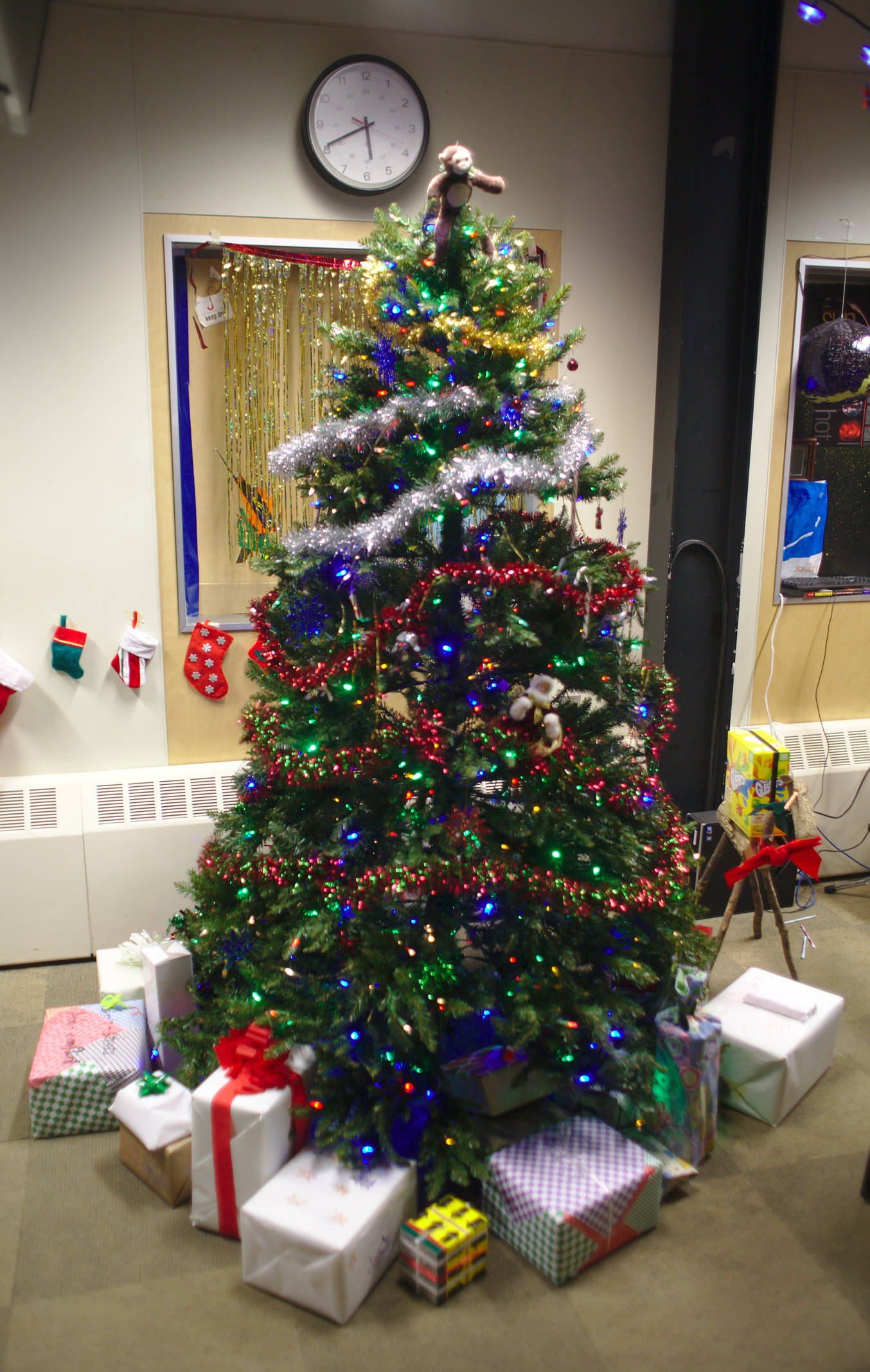 Christmas tree in the galley