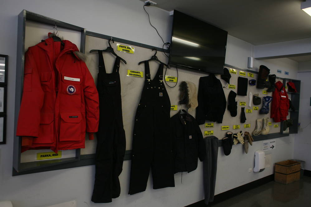 Clothing distribution centre: One of each of the warm clothes, please, I might need it!