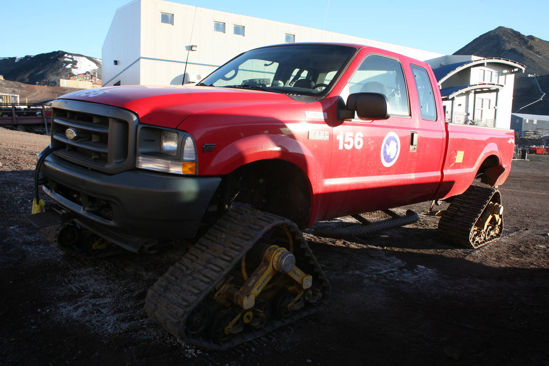 Ice and snow require special vehicles.