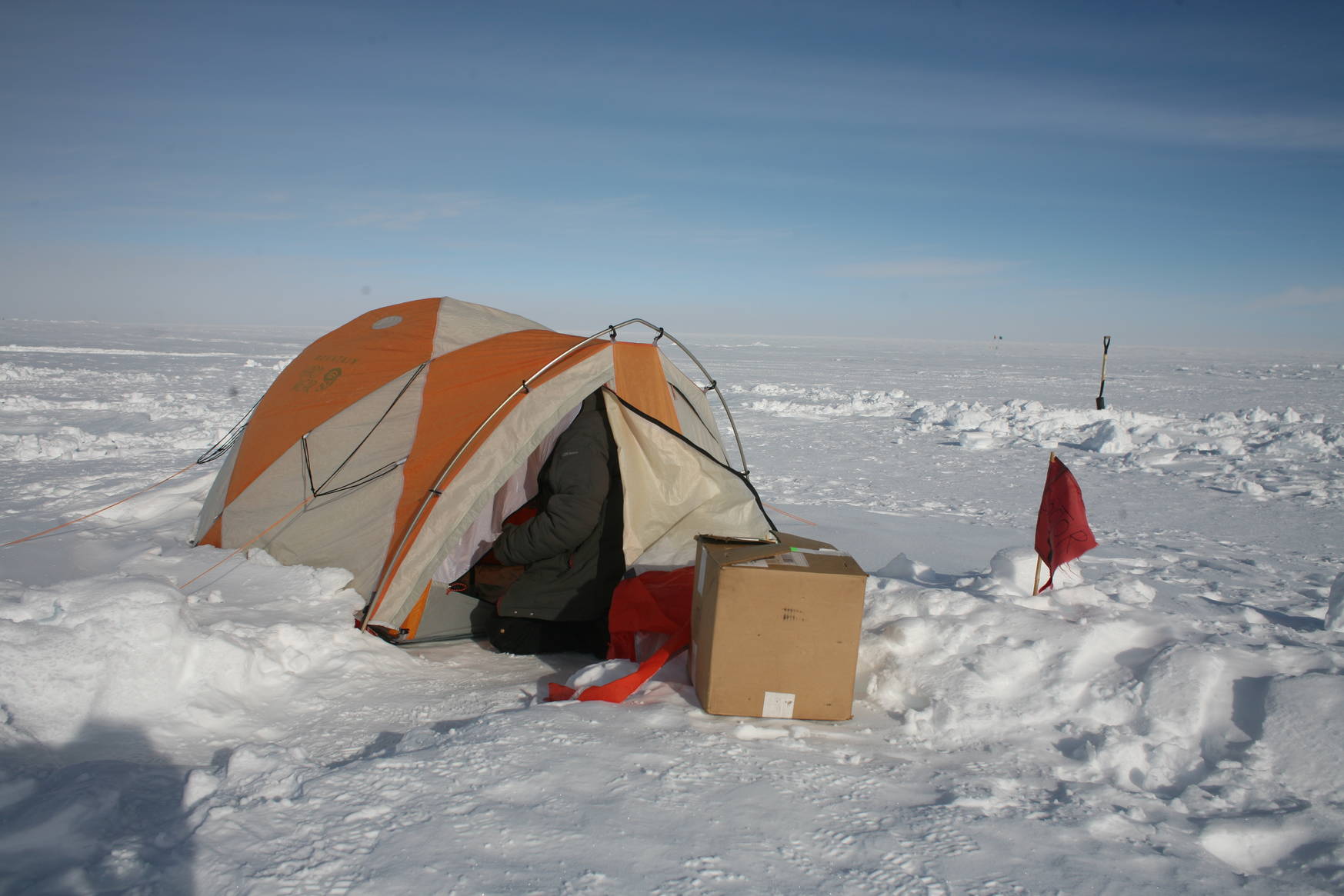 One of the sleeping tents. 