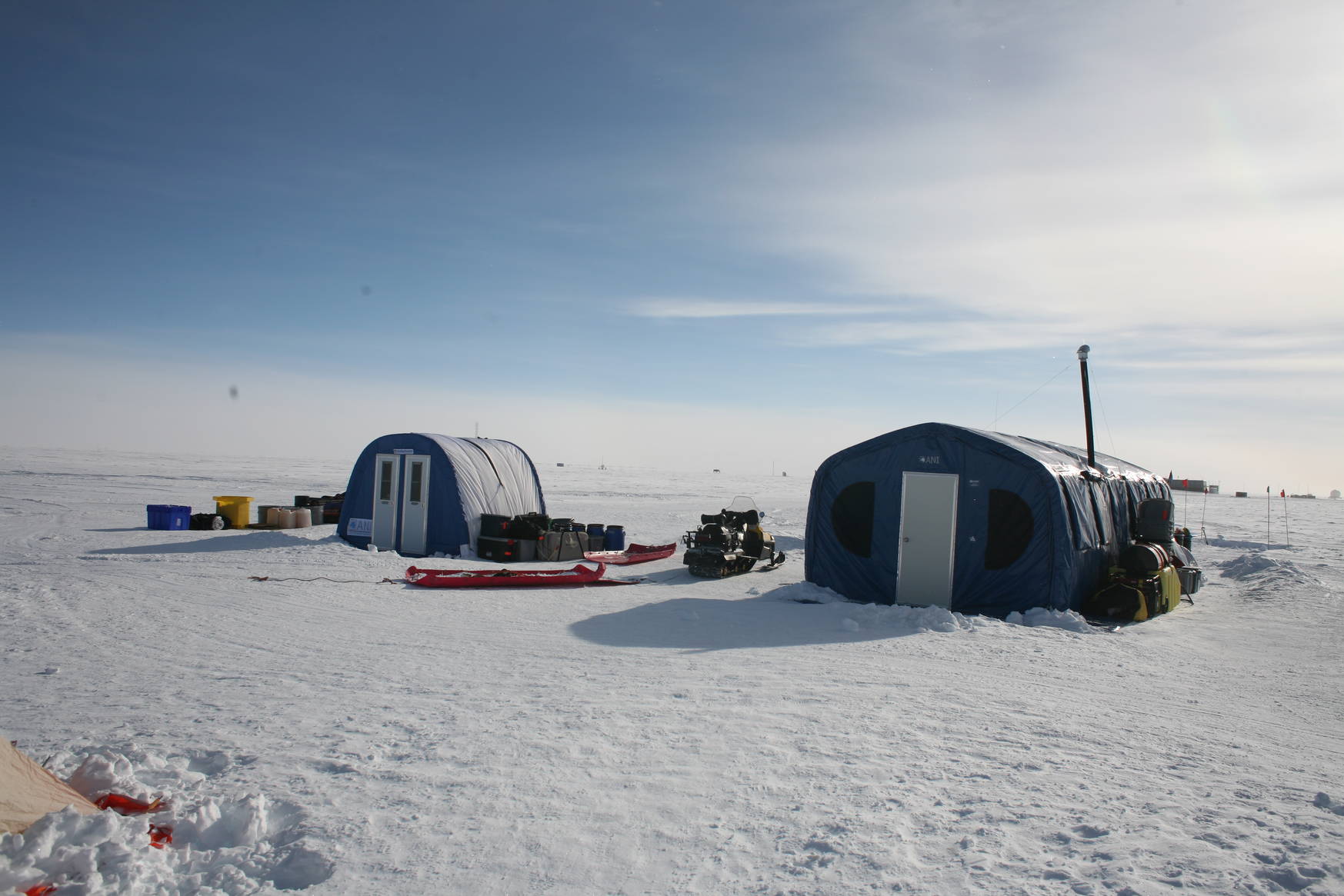 Galley (right) and toilet (left).