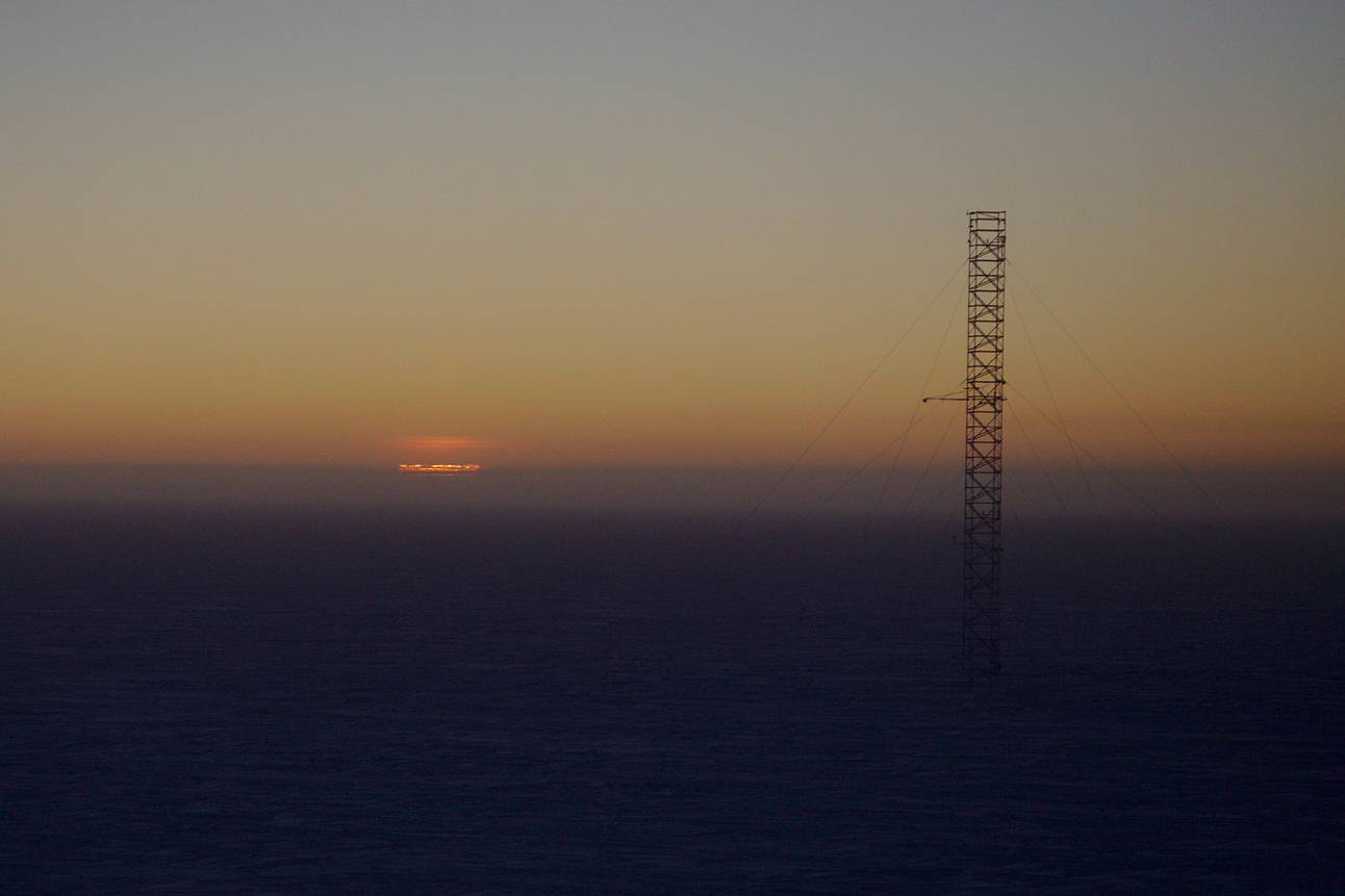 The atmosphere changed and brought us a very last glimpse of sunlight, Monday evening